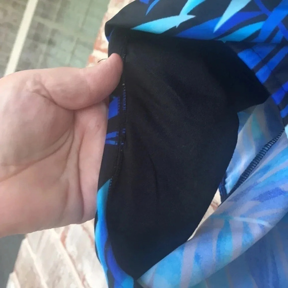 Caribbean Joe Palm Leaf Print One Piece Swim Suit - Picture 4 of 9